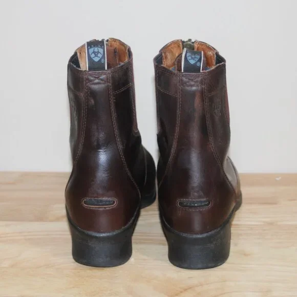 MENS ARIAT PADDOCK BOOTS 10EE BROWN LEATHER - Picture 4 of 7